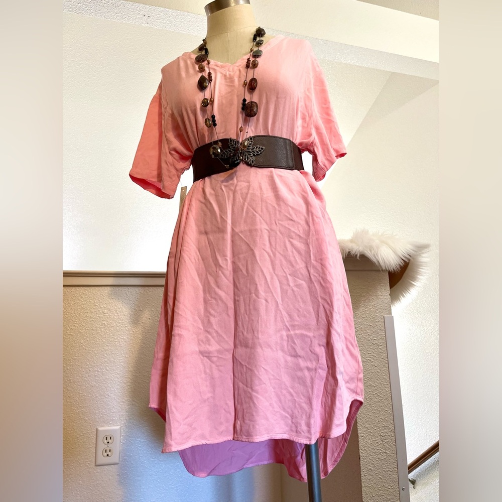 NWT XL Pink Cloth & Stone Shirt Dress